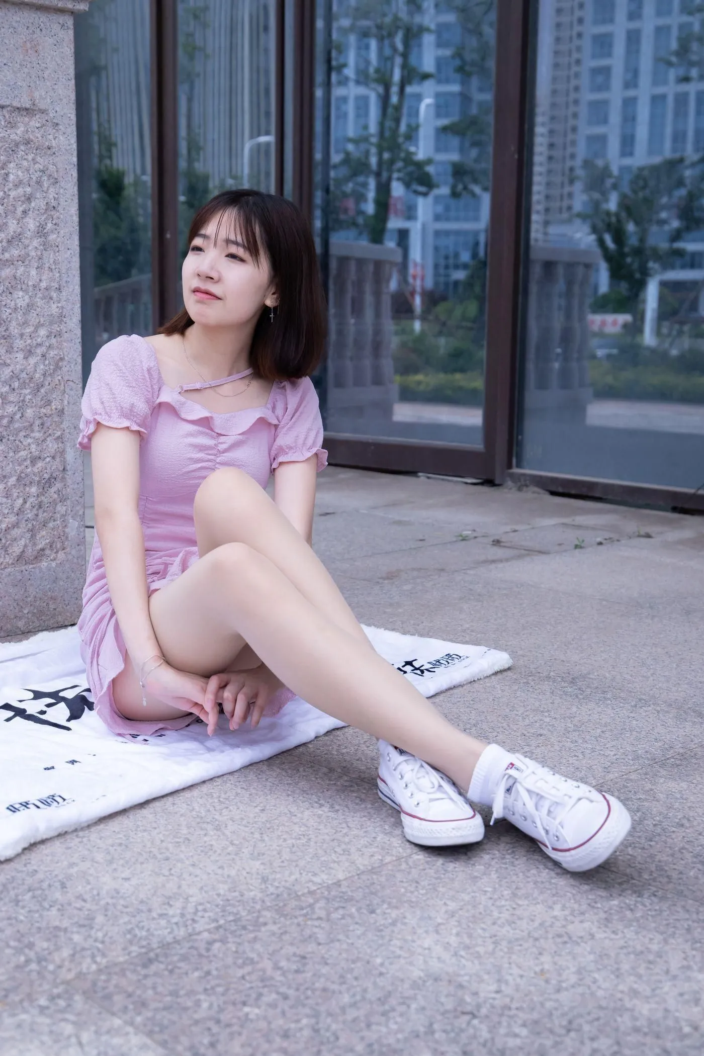 [BoBoSocks袜啵啵]NO.001 小甜豆-帆布鞋、白棉袜、肉丝 [138P]插图1